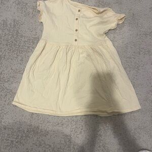 Cat & Jack Cream Casual Kids Dress